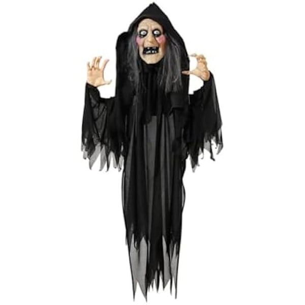Halloween-sisustus - BigBuy Home - Noita - 120 x 100 x 18 cm - Monivärinen - Juhla mångfärgad