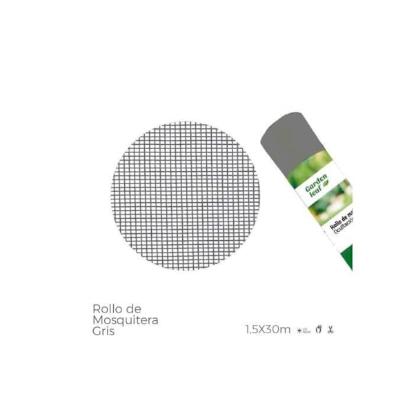 GENERIC - harmaa hyttysverkko 1,50x30 mts