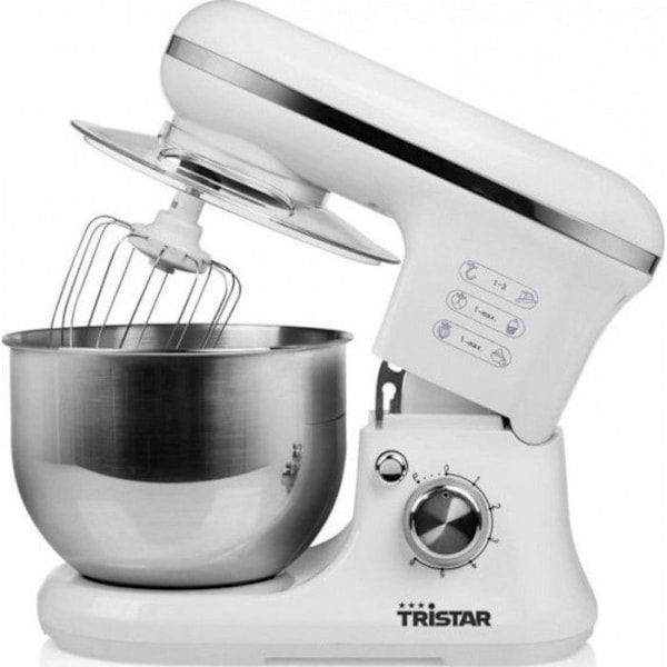 Tristar MX-4817 konditorrobot - 1200 W - 5L skål i rustfrit stål - Hvid