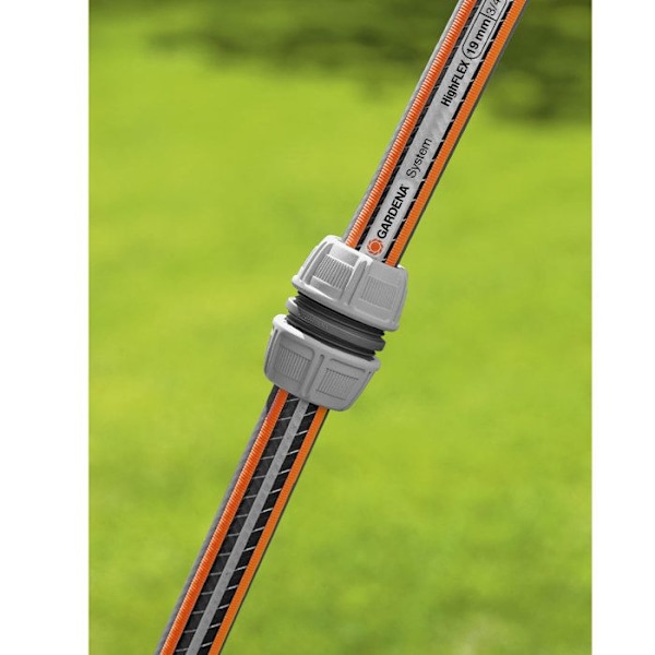GARDENA haveslangereparatør egnet til Ø19mm slange - Power Grip - 5 års garanti grå