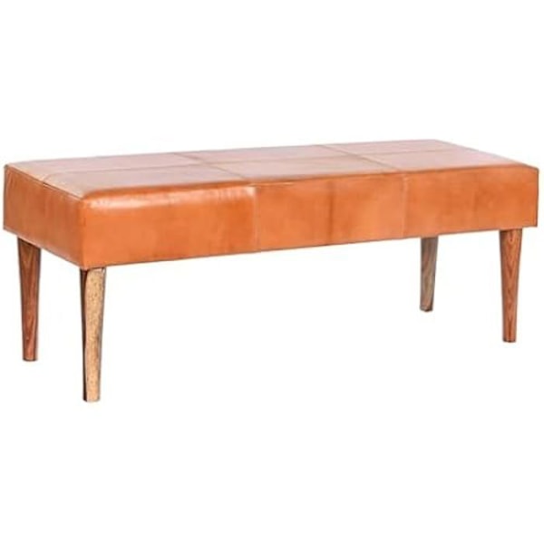 Penkki - DKD HOME DECOR - Vakio - Massiivipuu - Kamelin väri - 41 x 122 x 46 cm