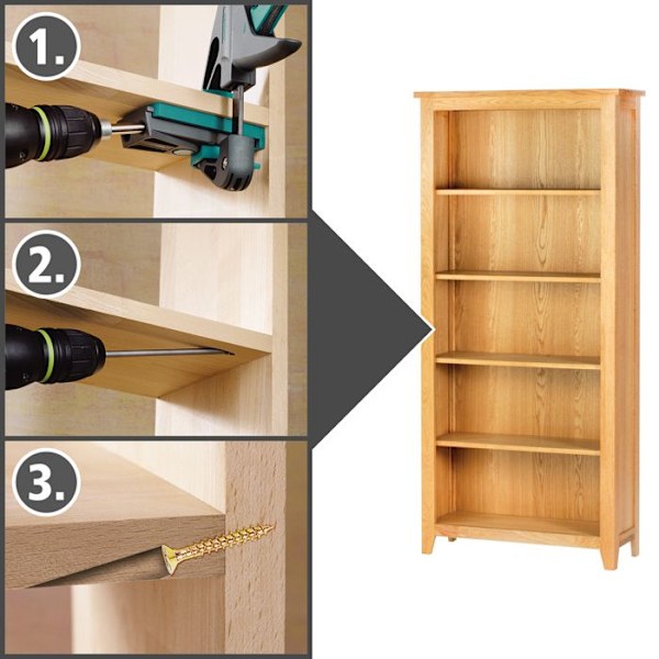 Invisible Assembly Box - Undercover Jig PZ wolfcraft 4642000 Grå og brun