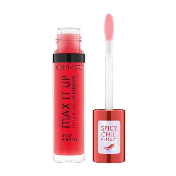 Gloss - CATRICE - MAX IT UP LIP BOOSTER - Rose - 0.004L - Blød applikator LYSERØD