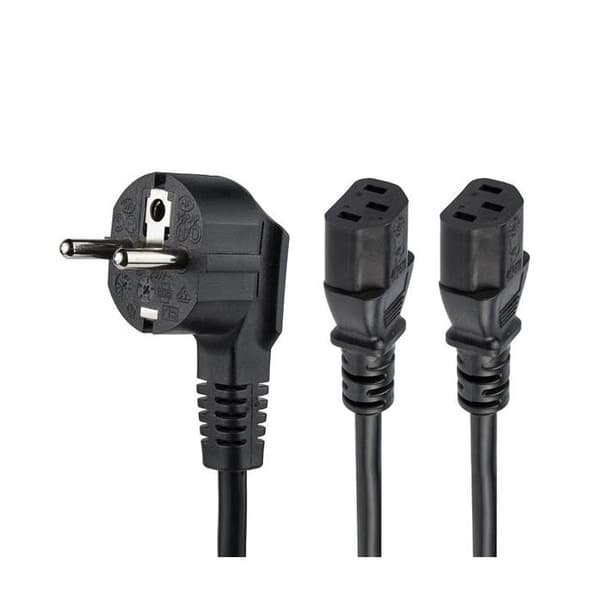 STARTECH Standard strømledning - 2 m - Til skærm, computer - Schuko CEE 7/7 / IEC 60320 C13 - 250 V AC / 10 A