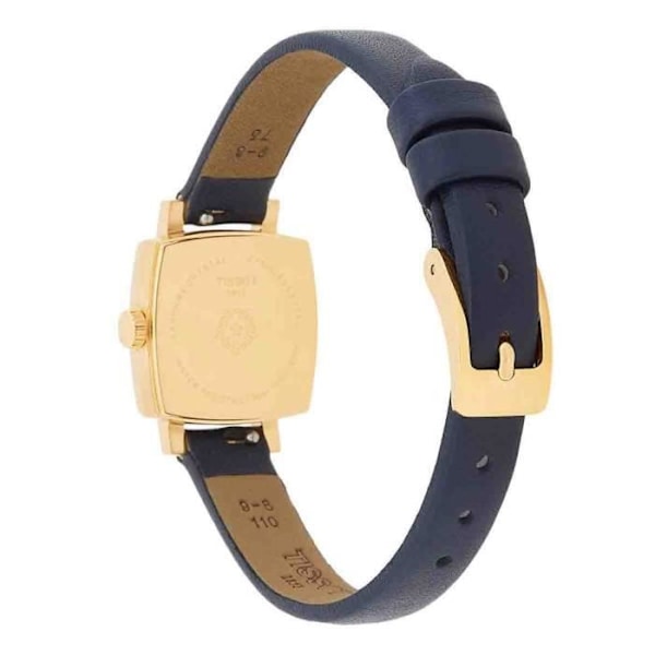 Ur - Tissot - T0581093603103 - Blå Læder - Vandafvisende 3 bar - Guld Gehäuse Blå