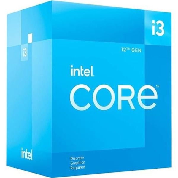 Processor - INTEL - Core i3-12100F - 12M Cache, op til 4,30 GHz (BX8071512100F)