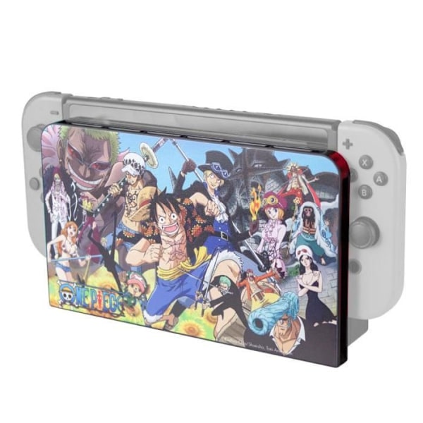 Dock Cover - Nintendo Switch - One Piece - Beskyttelse - 6 pladser - Sort Sort