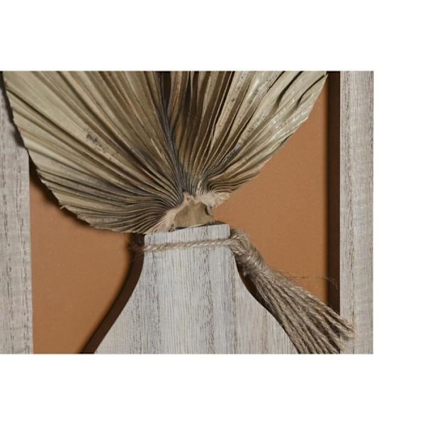 valokuvakehys 43 x 1,2 x 40 cm luonnon monivärinen puu mdf boho