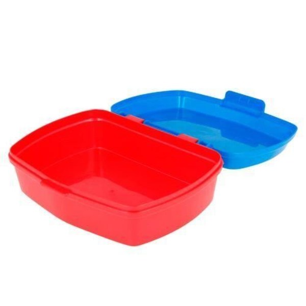 Snackbox - Sonic - Rektangulär - Blå - 17x13x6 cm - Tål diskmaskin