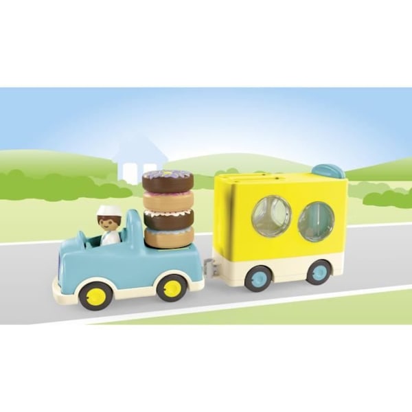 PLAYMOBIL Junior 71702 Junior Donut Truck, Från 12 månader Flerfärgad