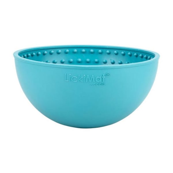 Lickimat - 734932 - Hundskål Wobble Ljusblå 17X17X8Cm - (645.5316)