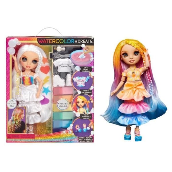 Doll - MGA - Rainbow Aquarelle & Creation - Multicolor - Från 3 år - Både för tjejer och killar Flerfärgad