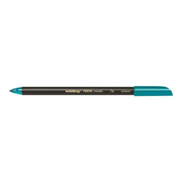edding 1200 - Filtpen - metallisk grøn - vandbaseret blæk - 0,5-1 mm