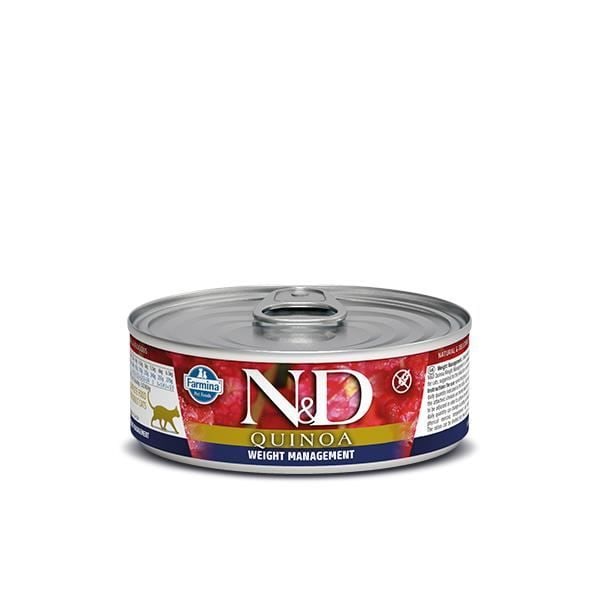 FARMINA - N&D Quinoa Vægthåndtering paté til kat 80 g