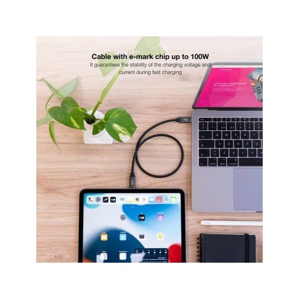 USB-kabel - Nanokabel - 3 m - USB 3.2 Gen2X2 - 20Gbps - 5A/100W USB-C