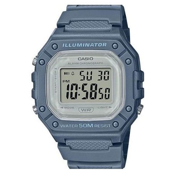 Casio Himmelblå – Digital skærm – Sport & Vandtæt – W-218HC-2AVDF