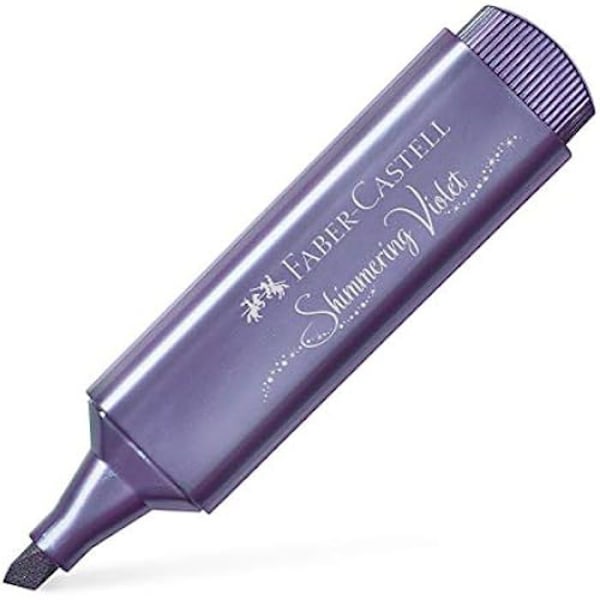 Textliner 46 markører - Faber-Castell - Mejselspids - Metallisk blæk - Violet Lila