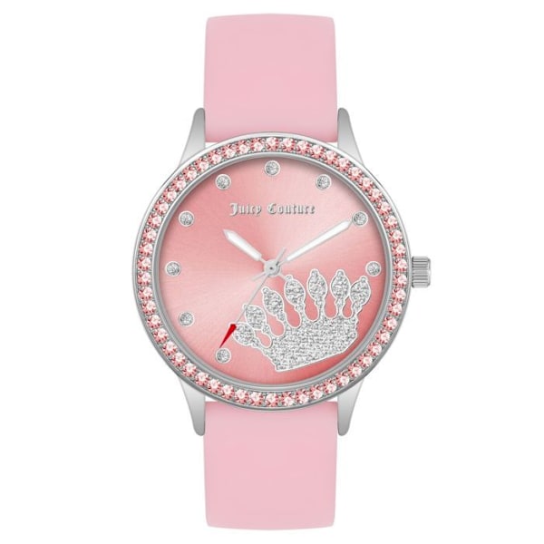 Naiskello - Juicy Couture - JC1343SVPK - Kvartsikello - Silikoniranneke - Kotelon halkaisija 38 mm rosa/rosa
