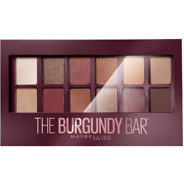 MAYBELLINE The Burgundy Bar -luomiväripaletti - 12 ml