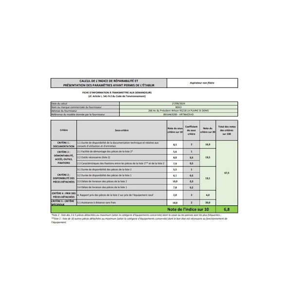 BEKO VRT96425VD - Imurobotti pystysuora ja lataus- sekä tyhjennyasema - Akunkesto 60 min - EPA E12-suodatin - 150 AW ATT_COUL