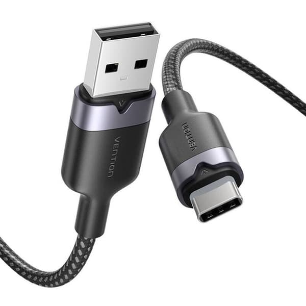 USB 2.0 A til USB-C 3A Vention til hurtigopladning af telefoner 2 m