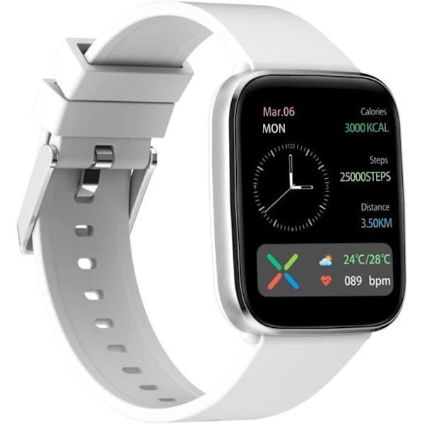 Radiant -Samling Golden Gate -Smartwatch med hjertefrekvens, blodtryksmåler, søvnmonitor og