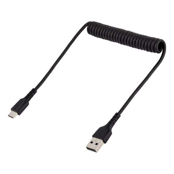 StarTech.com 50 cm USB til USB-C-kabel - Heavy Duty oprullet USB-C USB-ledning - Robu Aramid Fiber USB-A til USB-C-kabel