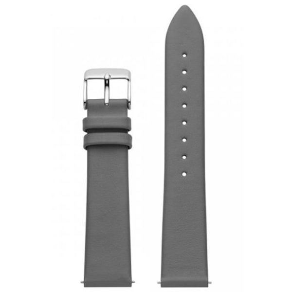 Klockarmband - WATX&COLORS - DUO WXCO1012 - Läder - Grå - Spänne i rostfritt stål Grå