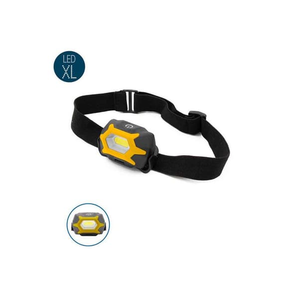 Strålkastare. Frontal. 1 LED 1W 120Lm 3XAAa (Batterier ingår). [E3-36385]