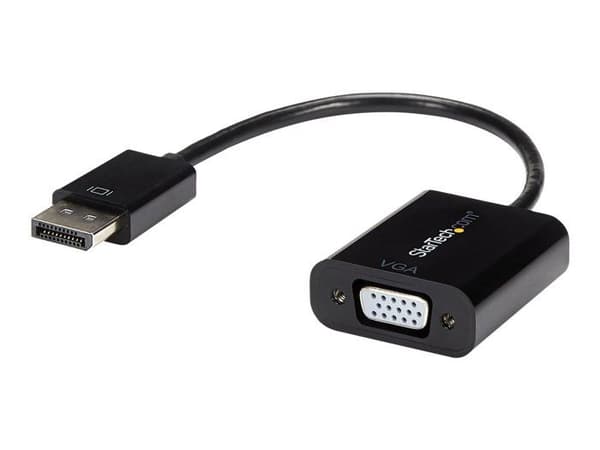 DisplayPort 1.2 til VGA adapterkabel - STARTECH.COM - M/F - 1920 x 1200 - Sort - Konverter