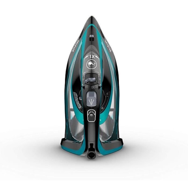 Tefal Ultimate Pure Damp- og Tørrestål med Durilium Autoclean Sål, Sort, Blå 3200 W - FV9844