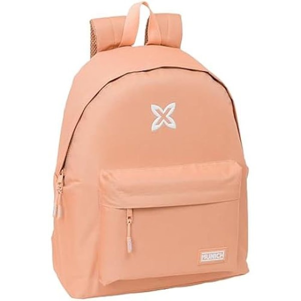 Safta Munich Basic Day Pack lapsille, lasten reppu, maksimaalinen laatu ja kestävyys, mukava ja monipuolinen, 33 x 15 persika