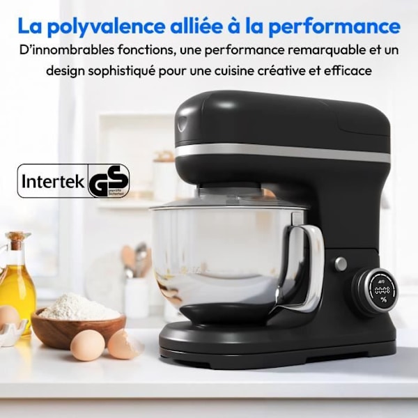 Robot leivontakone 3-in-1 - MEDION - MD18430 - 1200 W - 5 L - 8 nopeutta - Hakkerointitoiminto - Musta Svart