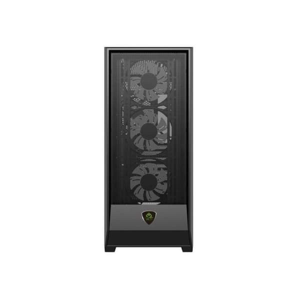 KeepOut XC-501 MESH ATX/Micro-ATX/ITX ARGB Gaming PC-kabinet i sort hærdet glas