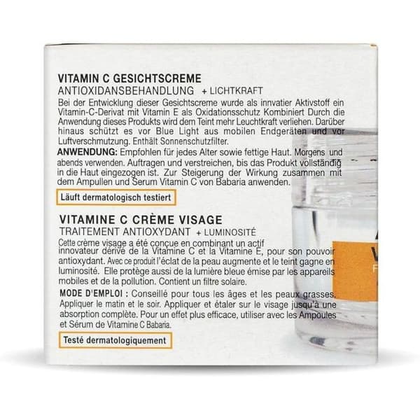 BABARIA - Ansigtscreme med vitamin C 50 ml creme