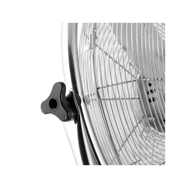 Ventilator - Obergozo - PWO1946 - Rustfrit stål - 135W - Ø 45 cm - 3 hastigheder Silver