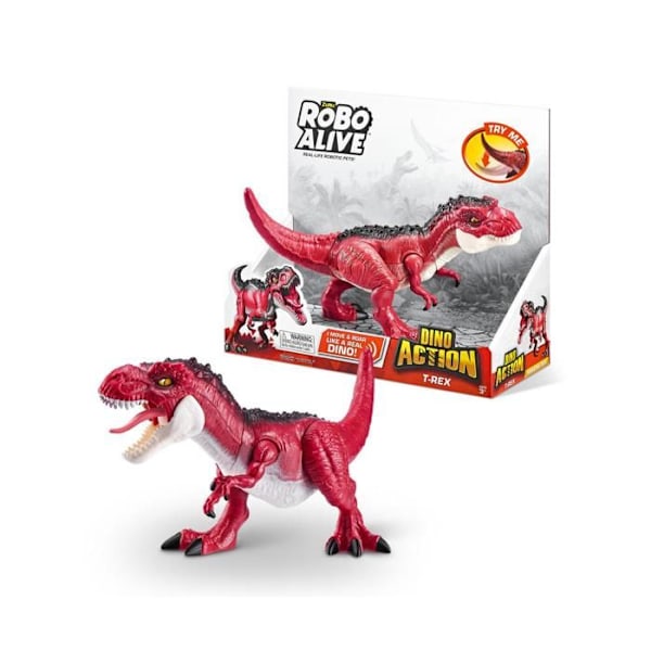 Robo Alive Dino Actionrex - ZURU - 7171 - Monivärinen - Realistinen lasten lelu ROAR-dino-äänellä Flerfarvet