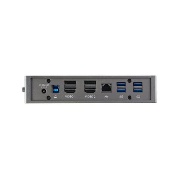 USB Hub - Startech - DK30A2DHUUE - 6 Porte USB A - 1 Port RJ-45 - Sort