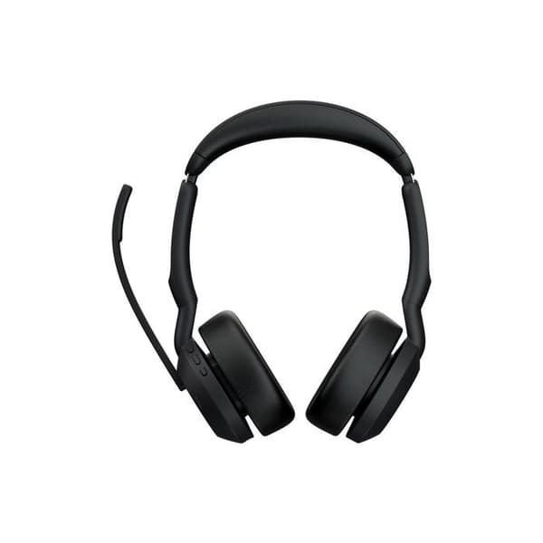 Jabra Evolve2 55 MS Stereo - Headset - on-ear - Bluetooth - trådløs - aktiv støjreduktion - USB-A - sort -