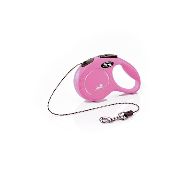 Snor - Flexi - New Classic XS - 3 m - Pink - Til små dyr op til 8 kg rosa