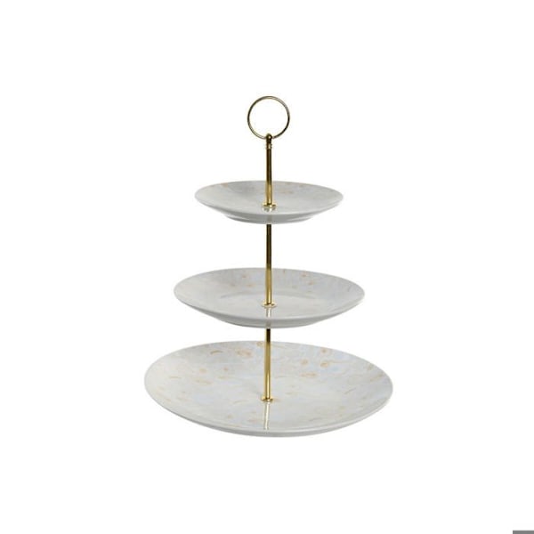 Fruktkorg i porslin och metall DKD Home Decor blå/rosa metall