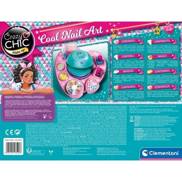 Clementoni - Crazy Chic - Fed neglekunst - Negleværksted Multifarvet