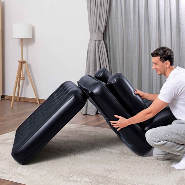 Bestway Oppustelig Lænestol Sort 191 x 38 x 25 cm Svart