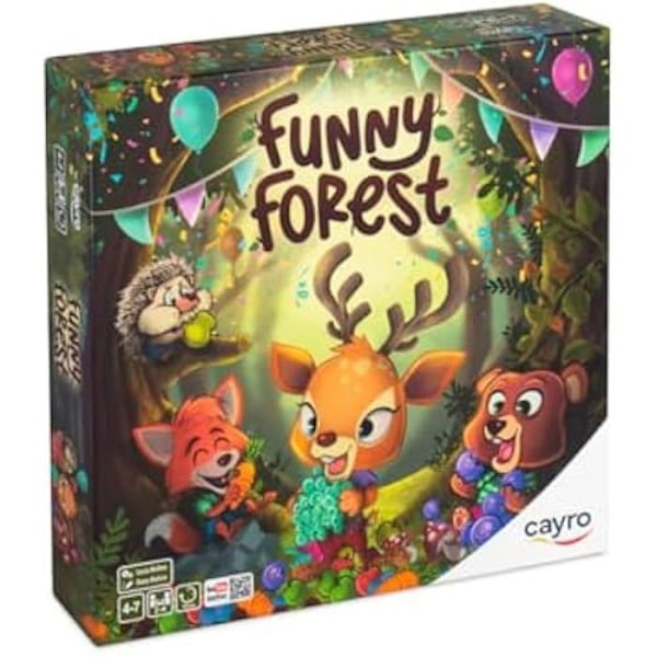 Brädspel - CAYRO - Funny Forest - 2-4 spelare - Matsamling - Roliga utmaningar Flerfärgad