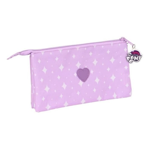 Koululaispussi - My Little Pony - Liila - 22 x 12 x 3 cm - 3 Osastoa - Polyesteri 300D Lila