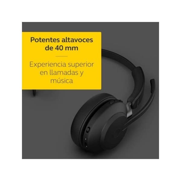 Langattomat kuulokkeet - Jabra - Evolve2 65 - USB-A - Bluetooth - UC-sertifioitu Sort