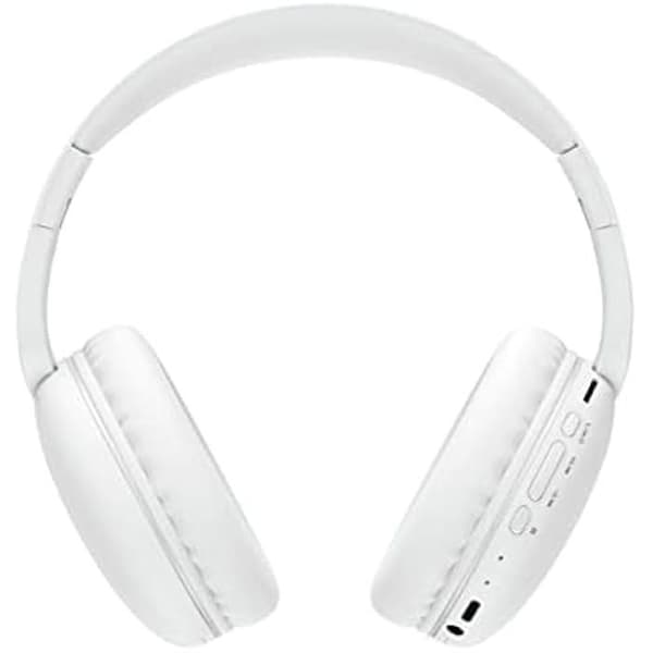 Bluetooth headset - DCU TECNOLOGIC - Foldbart hovedbånd - Trådløst - Håndfri - FM-radio SD - Hvid Hvid