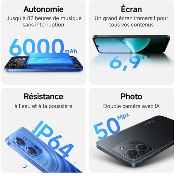 XIAOMI - Redmi Note 15C - 4 / 256 Gt - Yönsininen Blå