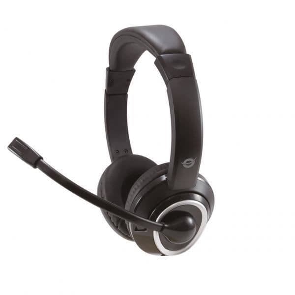 Hovedtelefoner - Conceptronic - POLONA02B - Kablet - Bøjle - Sort Sort