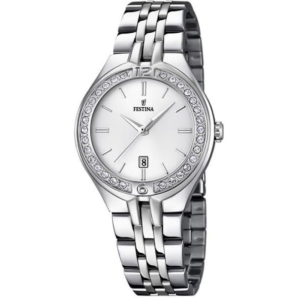 Dameur - Festina - F16867/1 - Rustfrit stål - Kvarts - Vandtæt 50m Grå